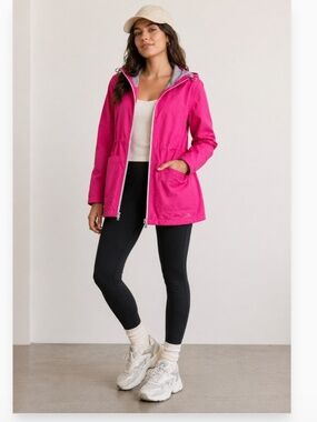 NWOT Nuage Waterproof Womens Jacket Rain Coat Pink XL Outdoor Hiking Gorpcore